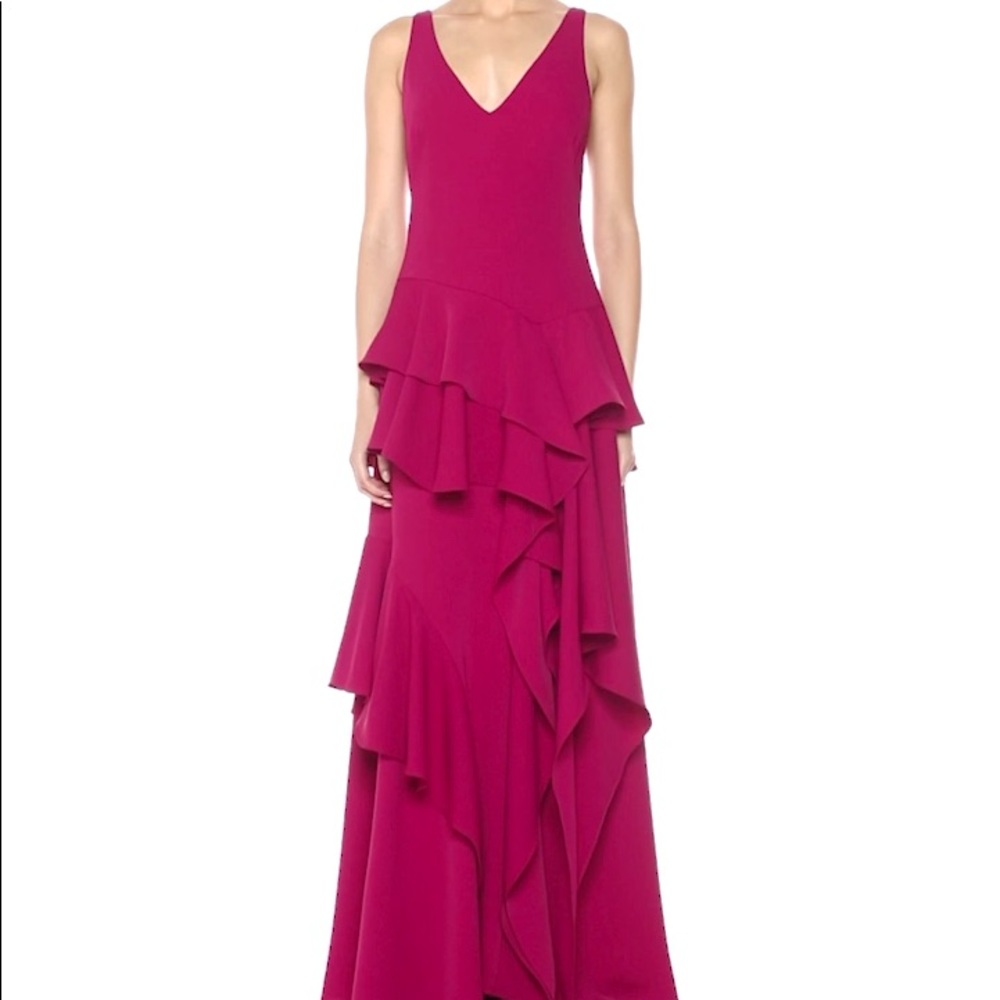 NWT Halston Heritage Wildberry Gown